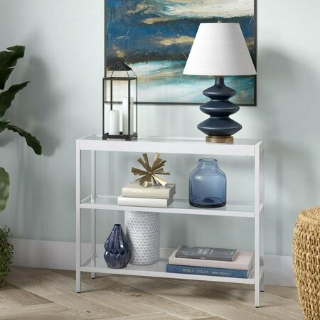 HENN & HART 36 in. Alexis Console Table, White AT0868